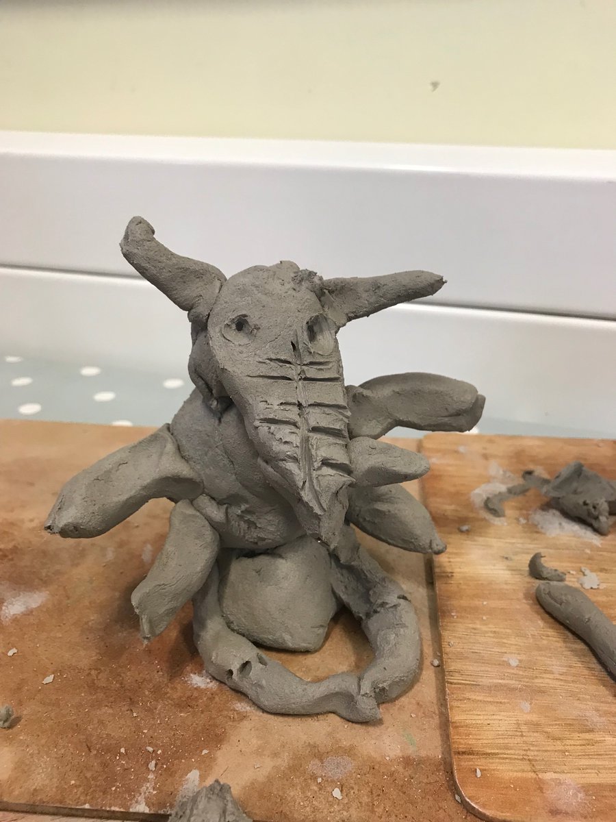 SpsWheatcroft's tweet photo. Today in RE, Hive pupils made a Hindu deity using clay. Can you guess which one it is? https://t.co/1A4tq0oYsU