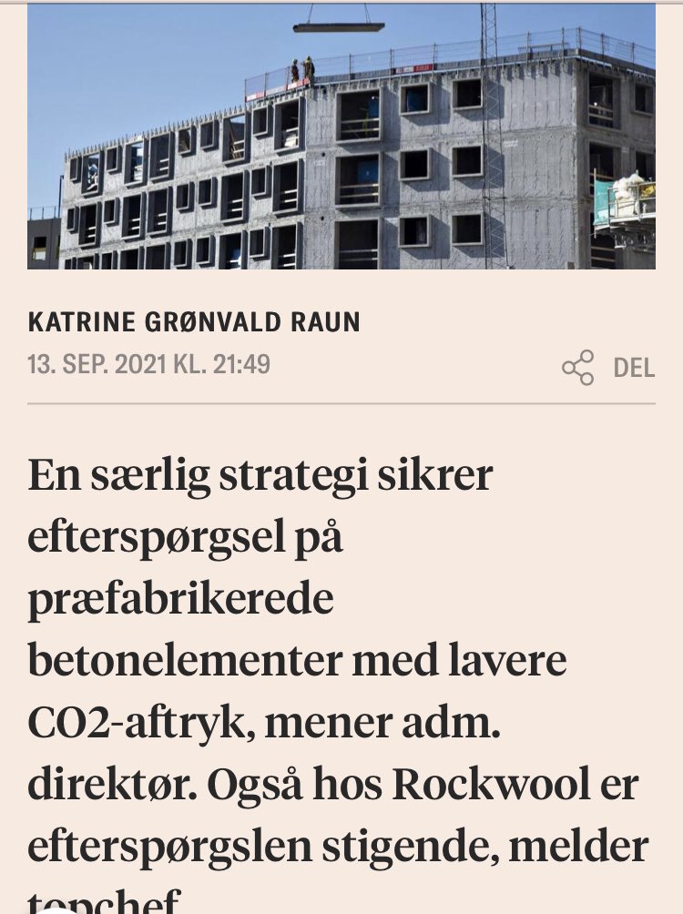Dokumentationen skal være i orden – også på grønne tiltag✅
Vi oplever stigende efterspørgsel på klimavenlige løsninger. Læs <a href="/borsendk/">Børsen</a> om det vigtige i at dokumentere, at byggemat. reelt har et lavere klimaaftryk og bidrager til bæredygtighed borsen.dk/nyheder/baered… #dkgreen