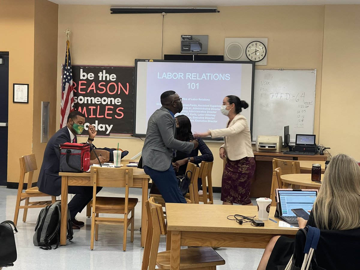 mdcps_profdev's tweet photo. Principal Induction receiving the latest updates regarding the re- opening of schools letter of understanding and other pertinent information.  @DBaglos 
#PrincipalInduction
#LaborRelations
# StartingStrong https://t.co/h5PYlVVREj