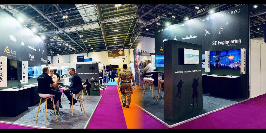 antycipsim's tweet image. End of Day-1 at @DSEI_event it’s good to be back!

Make sure to come by and catch up this week, stand H1-730!

With @MAKsimulation &amp;amp; @AGItweets
#DSEI2021 #defense #exhibition #liveevent