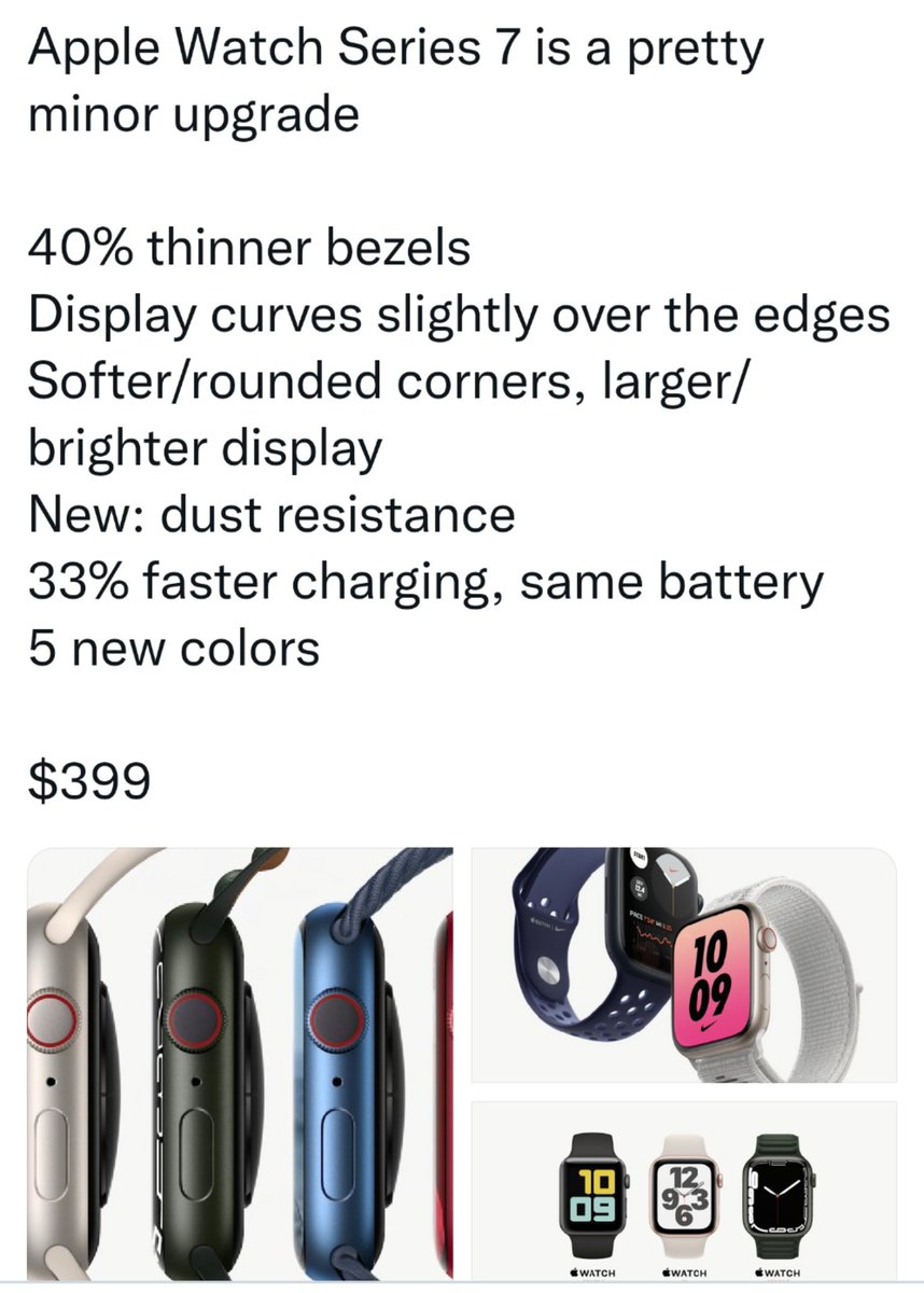 Shah1073's tweet photo. Apple Watch Series 7 Launched @Apple https://t.co/fh0akepJuR