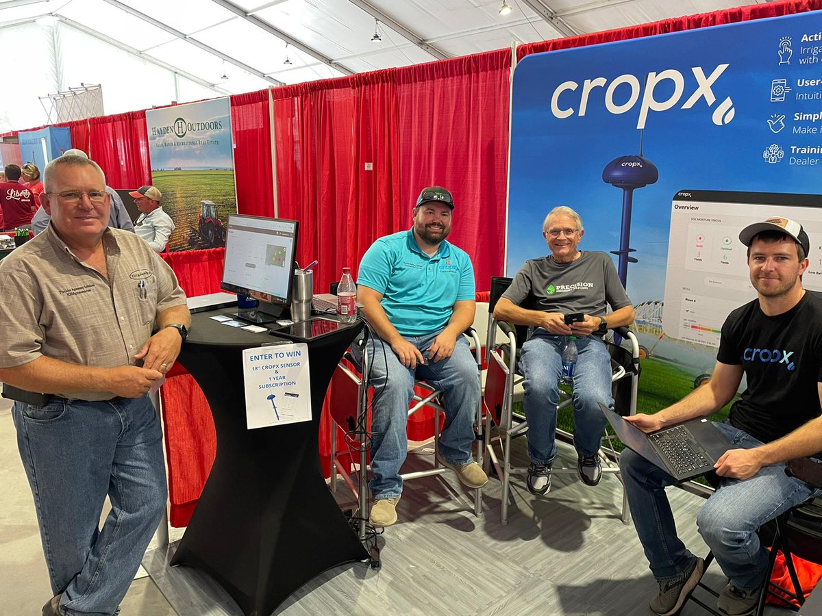 We're waiting to see you at the <a href="/crop_x/">Cropx</a> Booth at Husker Harvest. Check out our installed CropX sensor too!