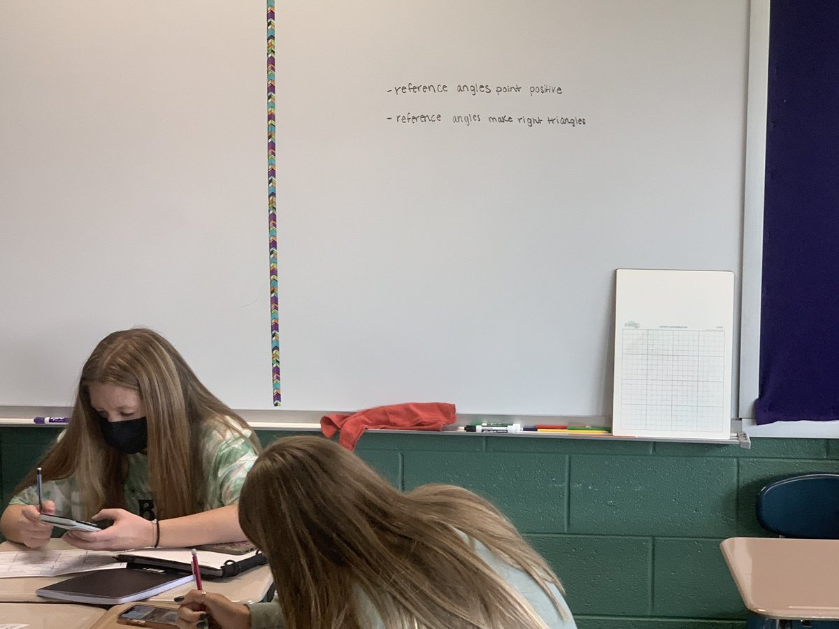 Mr_Burden_TA's tweet image. Day 6: Honors Pre-Calc working hard on defining Reference Angles. #180DaysOfLearning #AdminChallenge #AlwaysLakeOrion #NoEasyButton