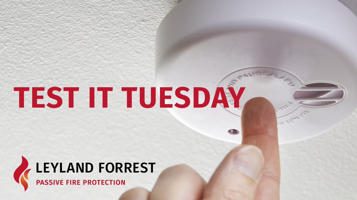 LeylandForrest's tweet photo. It's test it Tuesday 🔥Please watch &amp; share this video. https://t.co/9jyJix5XlY
TEST YOUR ALARM ONCE A WEEK 👍 IT SAVES LIVES!! Please help to support &amp; promote this great campaign. #TestItTuesday For #FireDoor &amp; compartmentation inspections call 0161 627 1442.
#PushTheButton https://t.co/rTJMmvWrrs