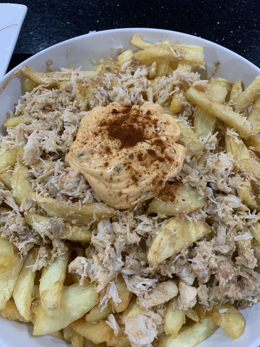 Crab fries( inspired by a recent trip to Dorset)