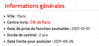 Ingé Python recherché à Paris pour aider au dev. d’une lib. d’extraction de connaissances et l’apprentissage à partir de données de patients.
Pour 2 ans, potentiellement renouvelables au sein de l’équipe HeKA (<a href="/Inria/">Inria</a>, <a href="/Inserm/">Inserm</a> et @Univ_Paris).
jobs.inria.fr/public/classic…