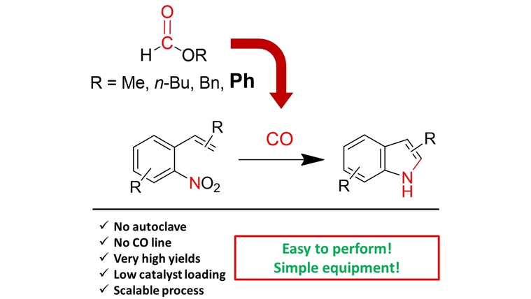 EurJOC's tweet photo. Synthesis of Indoles by Reductive Cyclization of Nitro Compounds Using Formate Esters as CO Surrogates by Fabio Ragaini and co-workers (@LaStatale) #OpenAccess https://t.co/QCoMMnLZjL https://t.co/LOKdoafsSF