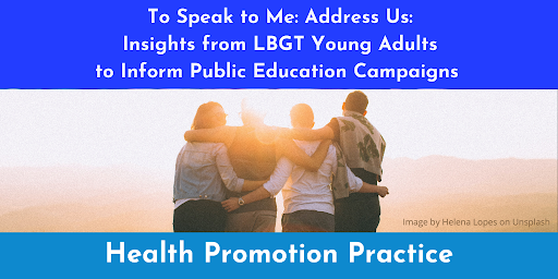 TheHPPJournal's tweet photo. #ICYMI - Read what #LGBTQ #youngadults told researchers about what they value in #healthcommunications. Powerful quotes, clear implications for #prevention. Free read for all: https://t.co/801jocXbBe
@FDATobacco @truthinitiative #ThisFreeLife @IcedHoffee @DJROE95 @KathleenMRoe https://t.co/MAQIlcXnTc