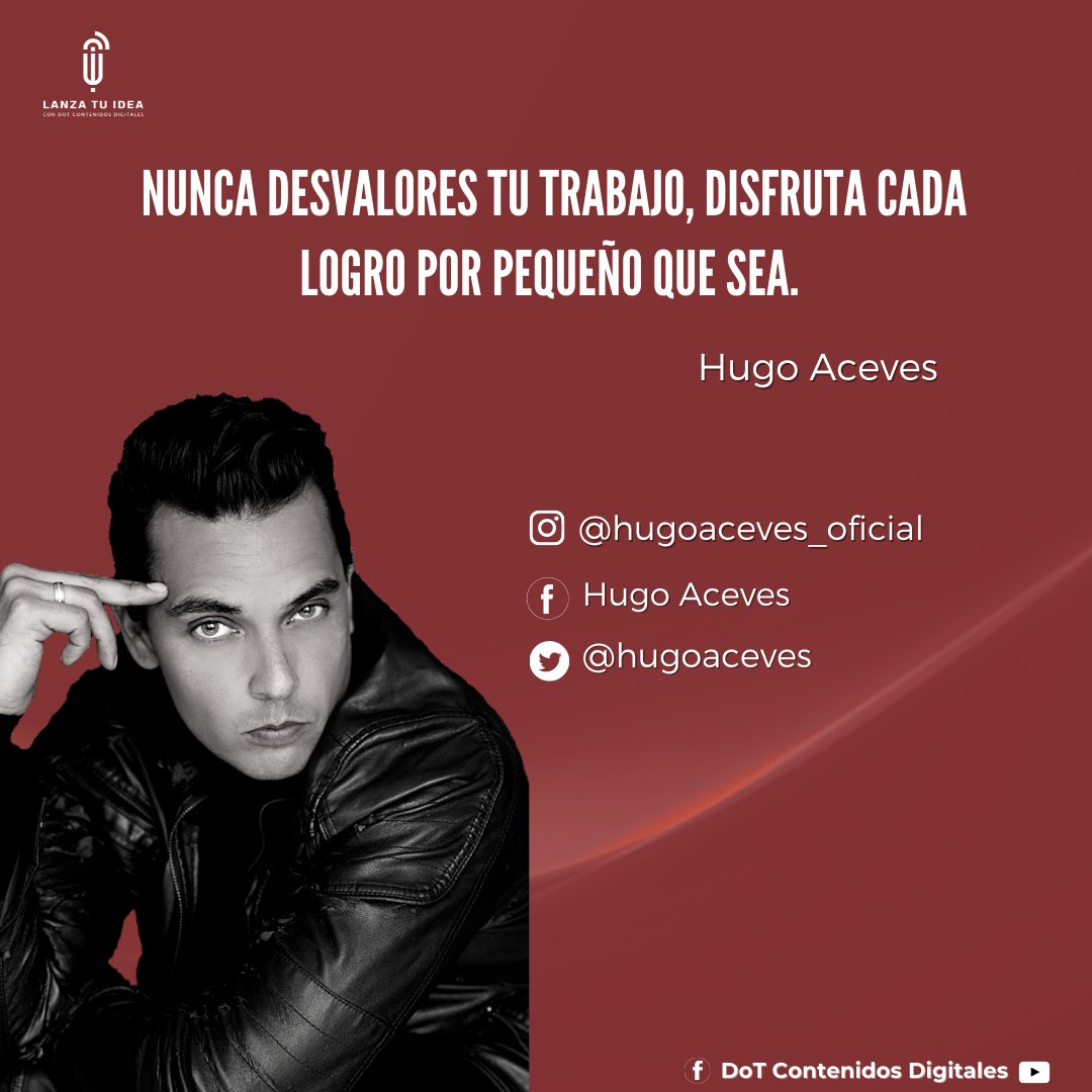 DigitalesDo's tweet photo. Nuestro amigo @hugoaceves nos acompaño en nuestro programa #31 y nos dejó un mensaje para nuestros seguidores.
Entrevista completa en nuestro canal de Youtube 💻
https://t.co/8PvqPEfAhR ⬅️
#LanzaTuIdea #HugoAceves #actor #Productor #DoTContenidosDigitales #Consejos #Frases https://t.co/E7PAluDqAp