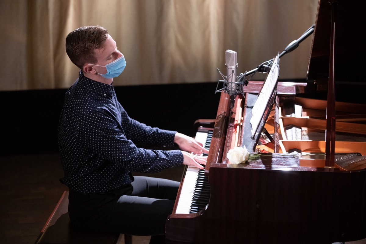 SFOpera's tweet photo. You're one day away from the premiere of the Atrium Sessions, the new series bringing you miniature performances — with big impact!

Check out these behind-the-scenes snapshots of our performers warming up, and tune in tomorrow for the big reveal: https://t.co/fcciCFzCrl https://t.co/gQ2an2dM8v