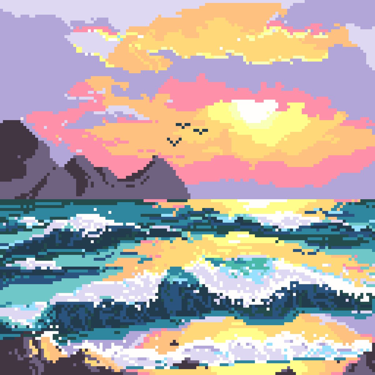 hydrangea_v1bes's tweet photo. hnnnng water 
#pixelart https://t.co/CS5v2Lt9zH