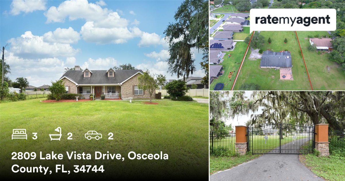 tecnitelonline's tweet photo. JUST SOLD

3 🛏 2 🛀 2 🚘
📍 2809 Lake Vista Drive, Osceola County, FL, 34744

My latest sale on #ratemyagent
 https://t.co/hPdMsXF1PV https://t.co/slpZoEUwed