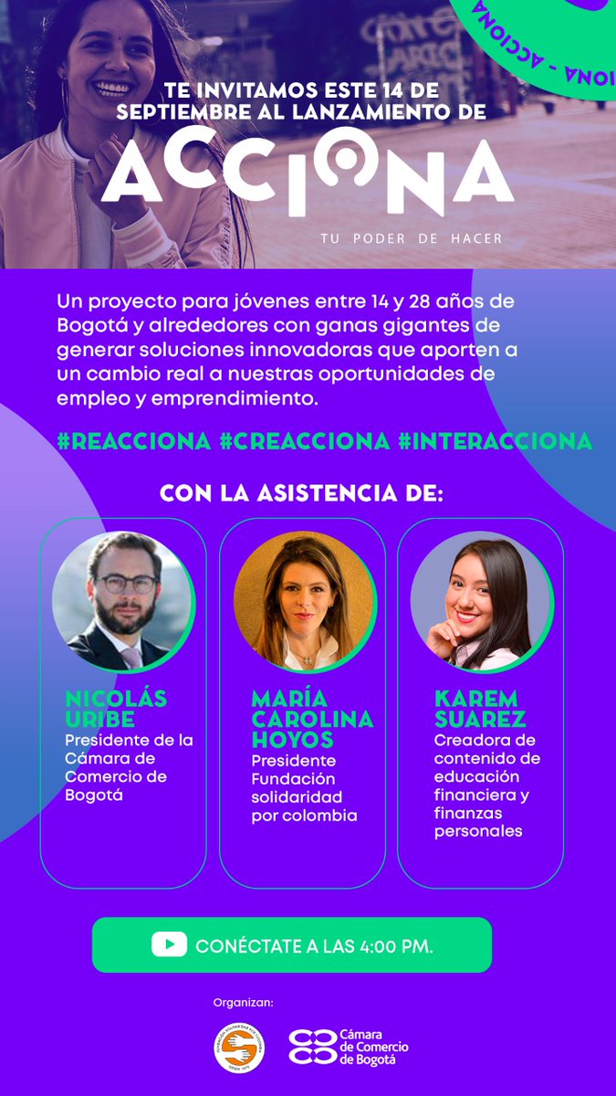 Hoy a las 4pm en FB live de la <a href="/camaracomerbog/">Cámara de Comercio de Bogotá</a> ....