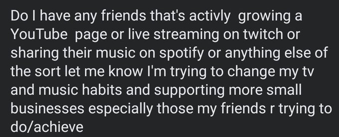 Hey lmk if any of my followers here are also trying to achieve their goals in entertainment u guys keep