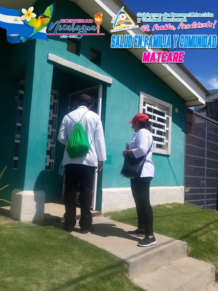 Haciendo honor a nuestra patria  los trabajadores del Centro de salud Carlos Lacayo Manzanarez en conjunto con la UVE Doral realizaron visitas casa a casa ❤️🖤🇸🇻🙏✌️👍
#PatriaBenditaYLibre 
#2021SoberaniaEnMiTierra 
#SaludEnFamiliaYComunidad