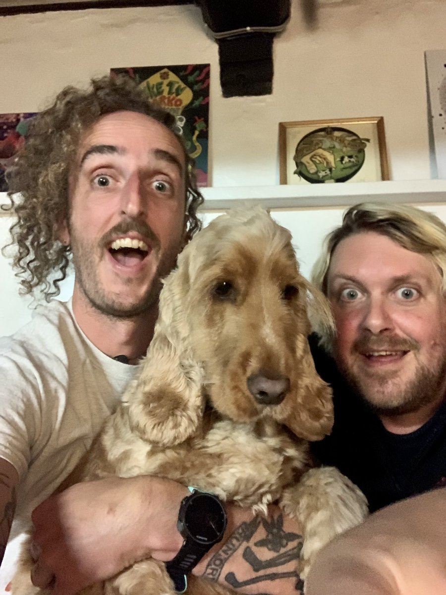 miketvupdates's tweet photo. Hey mates! 

Good news all round! 

1) We had a lovely rehearsal 
2) We are playing the Square Brewery open mic in Petersfield tmrw eve (8pm Weds)
3) We have a third member called Jeff. He is currently only in charge of licking his own willy. We like to think he’s the talent. https://t.co/Zi4exVhvXI