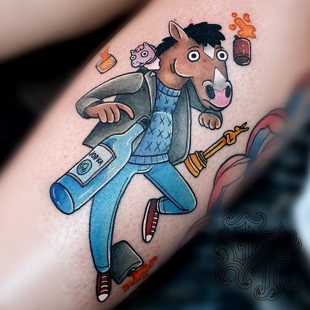 Finally got my Bojack tattoo Hope you guys like it  rBoJackHorseman