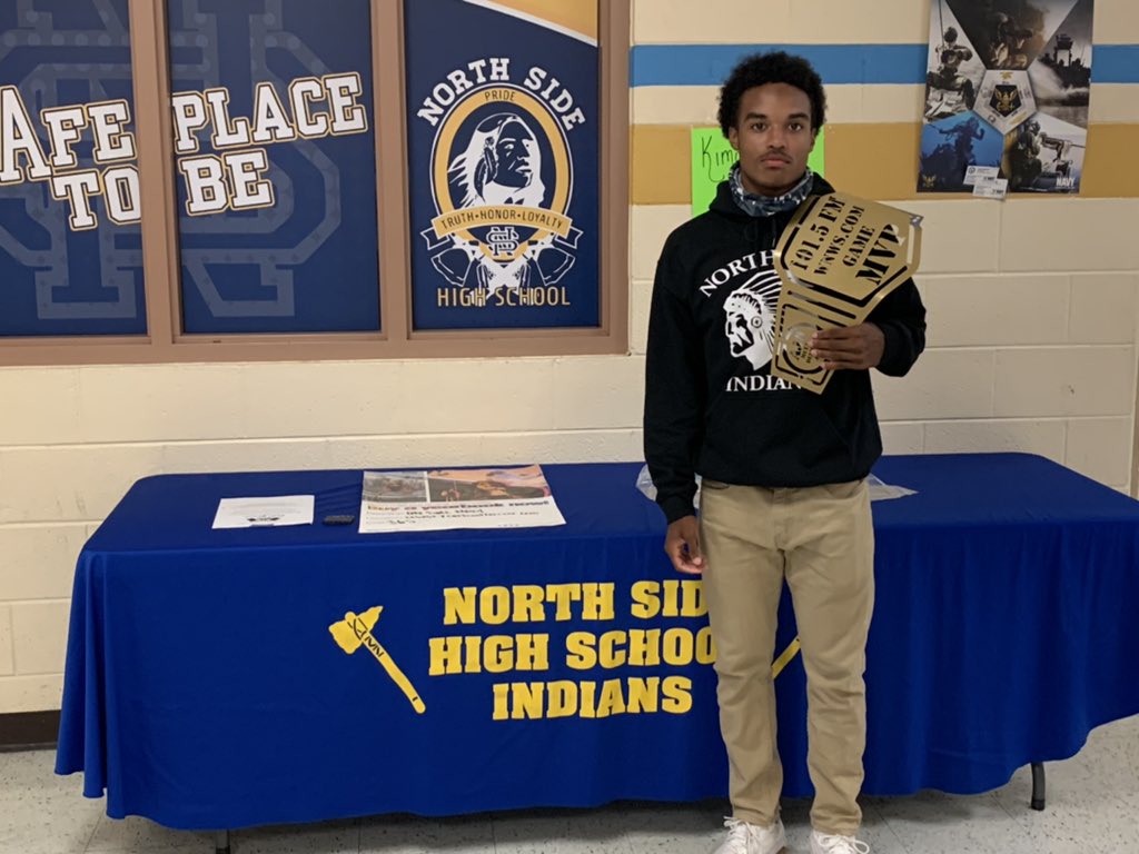 Congratulations to North Side’s Demarhi Wallace. 101.5 and WNWS.com Player of the week. #NoExcuses