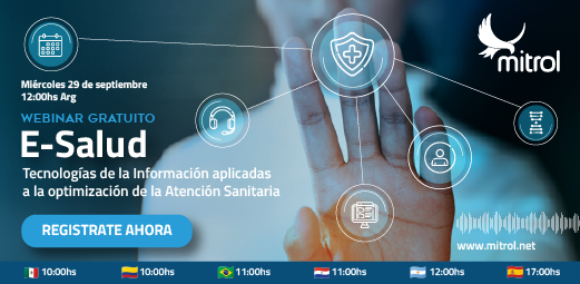 "E-salud: Tecnologías de la Información aplicadas a la optimización de la Atención Sanitaria" 
✔Beneficios para los centros médicos, profesionales y pacientes  ✔Herramientas para optimizar los procesos de atención sanitaria ✔Casos de uso. Registrate! hubs.li/H0Xj4-g0