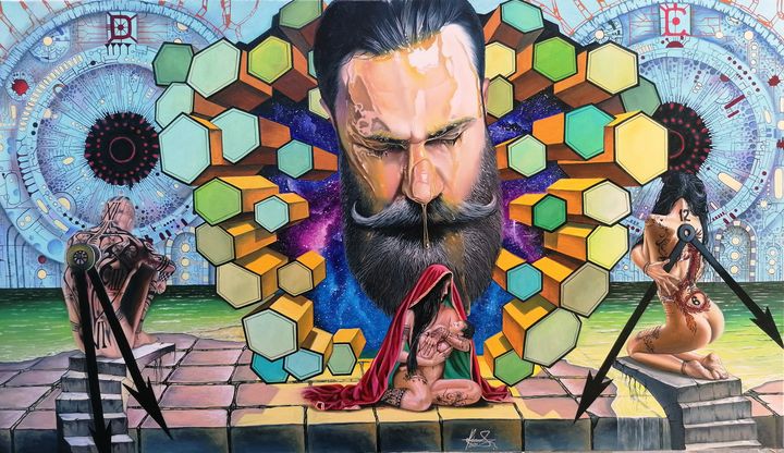 Ishyndar's tweet photo. Featured Art of the Day: "THE CARETAKER". Buy it at: https://t.co/H88jvQJSsV https://t.co/TQE55Z925D