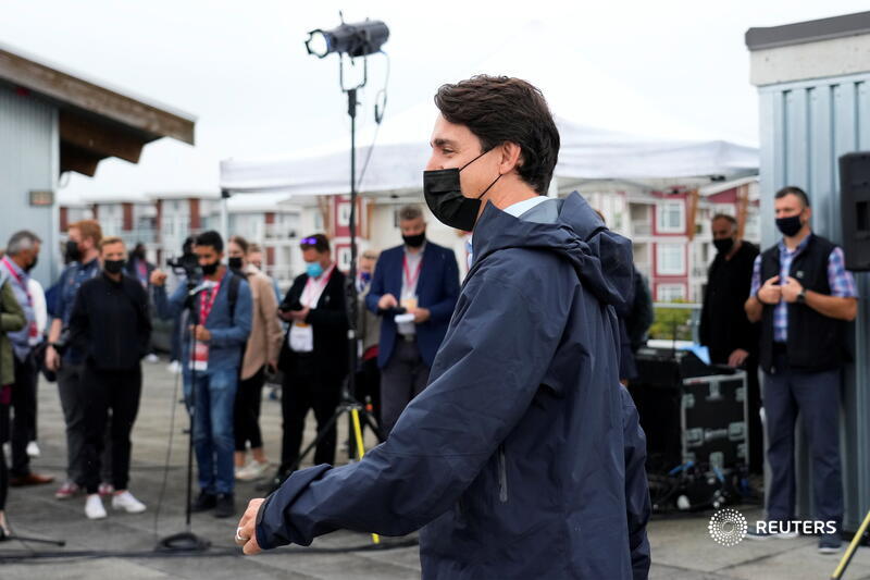 Canadian Prime Minister Justin Trudeau said he had no regrets over snapping at a protester after a man made derogatory remarks about Trudeau's wife. Trudeau shouted back, 'Isn't there a hospital you should be going to bother right now?' #Elxn44 reut.rs/3lqJust