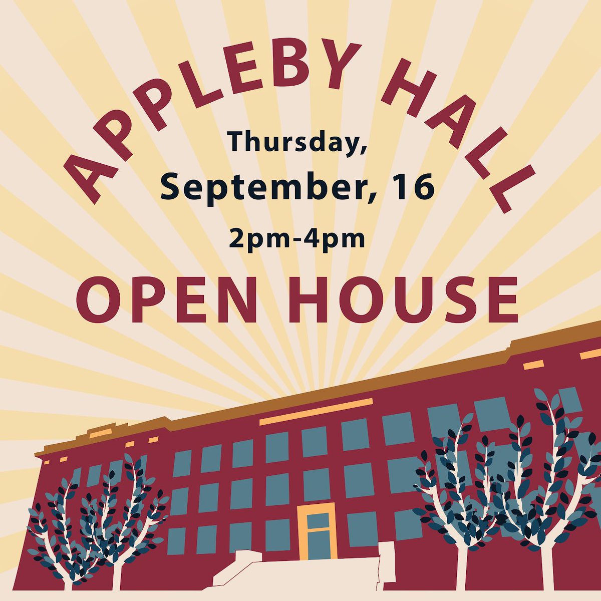 MLKProgram's tweet image. Join us this Thursday for the Appleby Hall Open House! Meet us on the sidewalk between Appleby and Bruininks to learn about office resources, get free stuff, and play games for prizes. Learn more at z.umn.edu/ApH2021. Hope to see you there!