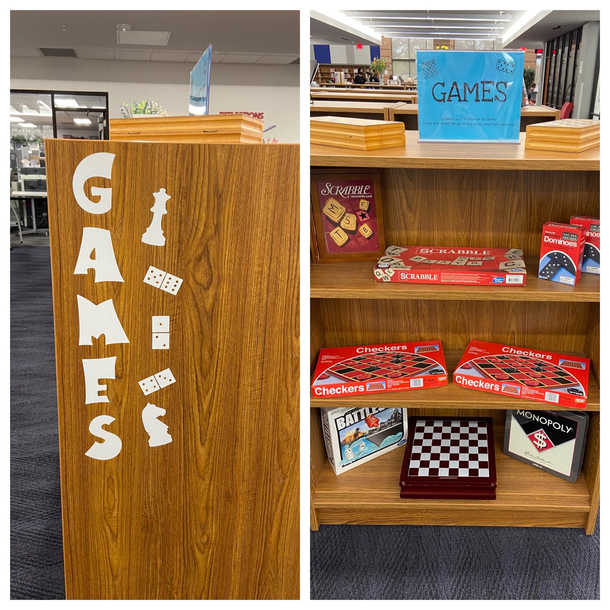 AHSeaglesLMS's tweet photo. Come to the library and play some games on your privilege period! @AllenHS_Eagles https://t.co/MsdvrxxB2A