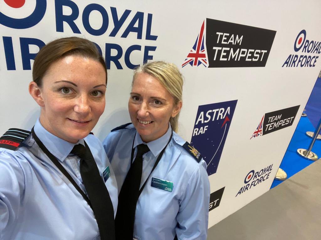 Great first day at #DSEI2021 with <a href="/JENelson01/">Jemma Nelson</a> and <a href="/DanPenter/">Dan Penter</a> on the RAF stand. Drop by for a visit - hall 7. 🚀✈️