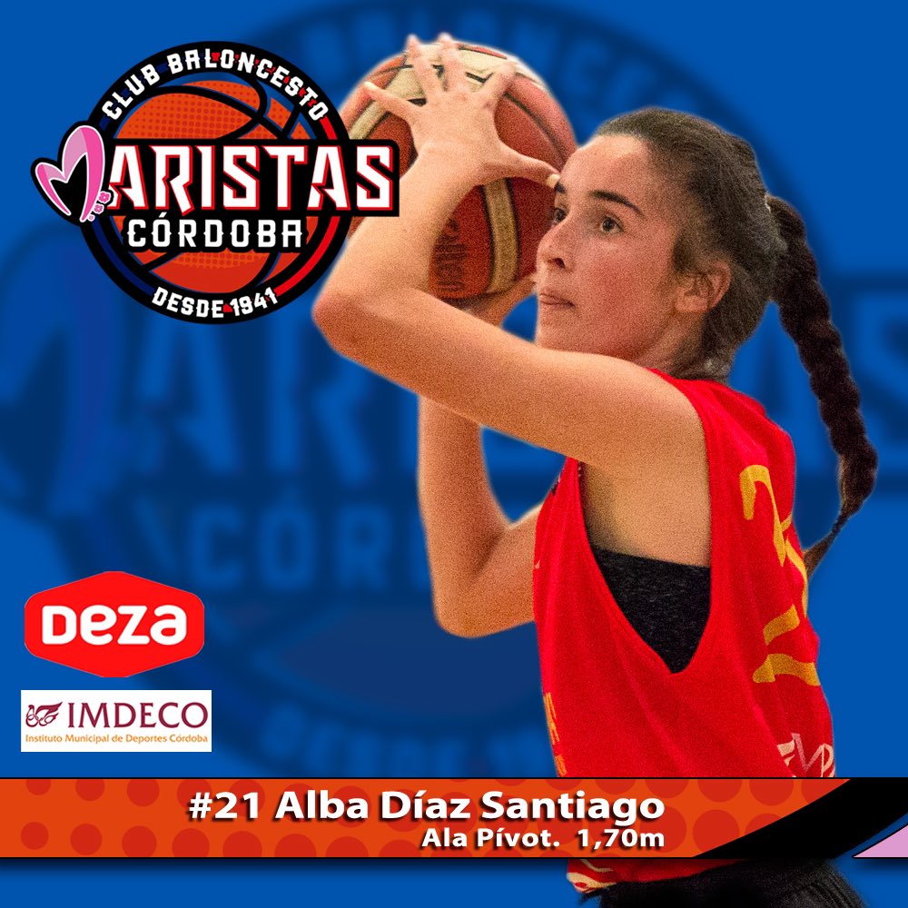 Alba Diaz procedente de la cantera de Unicor pero ya su tercer año en el Deza  Maristas, jugadora con carácter, ejemplo de que con esfuerzo y sacrificio todo se puede conseguir , si la pasada temporada fue una sorpresa seguro que seguirá creciendo en la categoría!!!