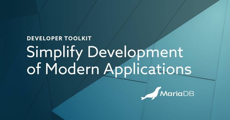 mariadb's tweet image. #JSON and temporal tables can be used to simplify the development of modern #applications. Download our #developer toolkit to learn how: bit.ly/3xstRVI