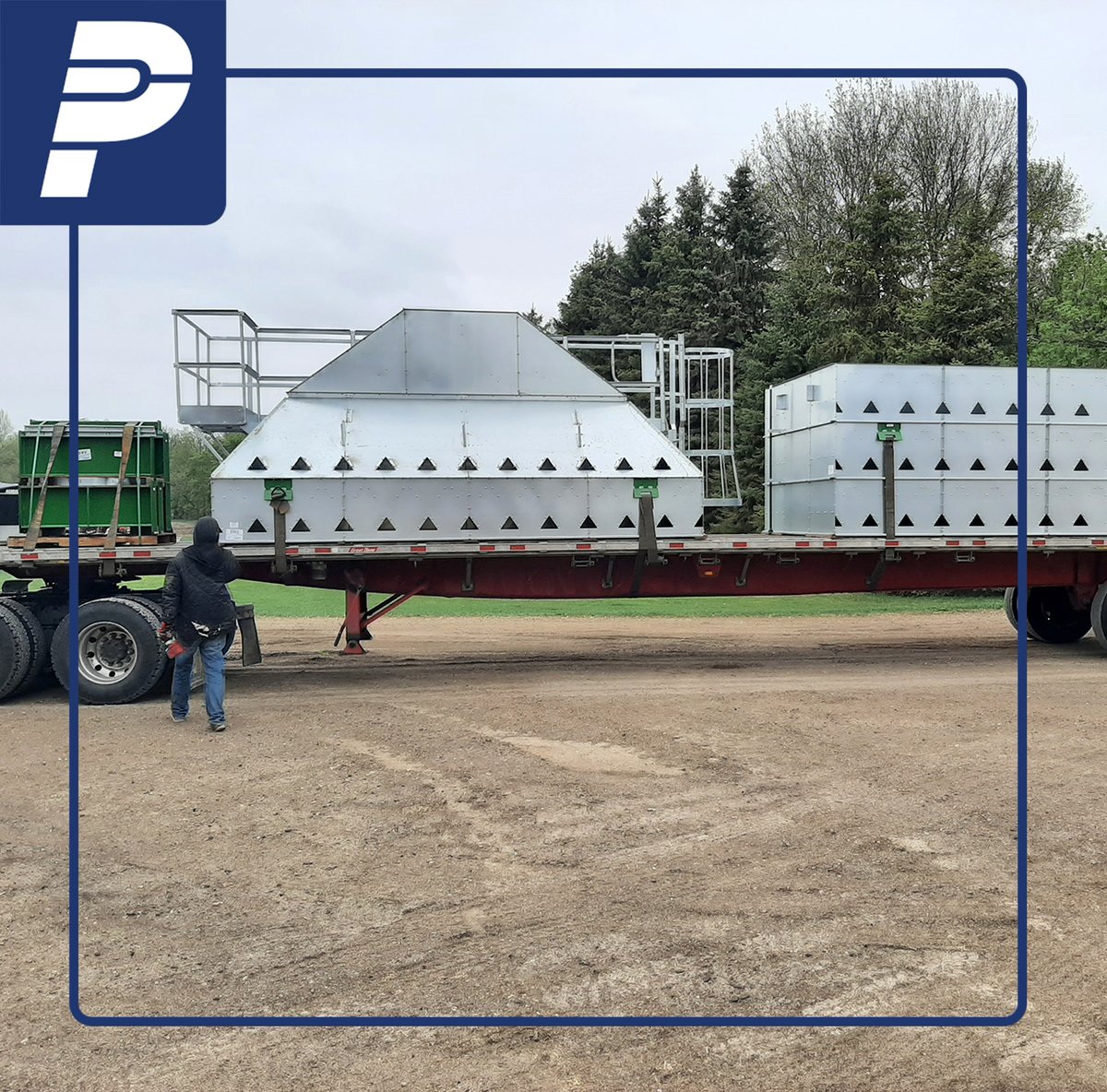 PennerFarm's tweet photo. A recent installation of a 1608 @SukupMfg  Co. Mixed Flow Dryer and @RadEquipements grain leg by our Manitoba grain team in the Red River Valley!

#pennerfarmservices #webuildfarms #sukupmfg #radequipment #vacuumcooling #heatrecovery https://t.co/Mb76x3SY1A