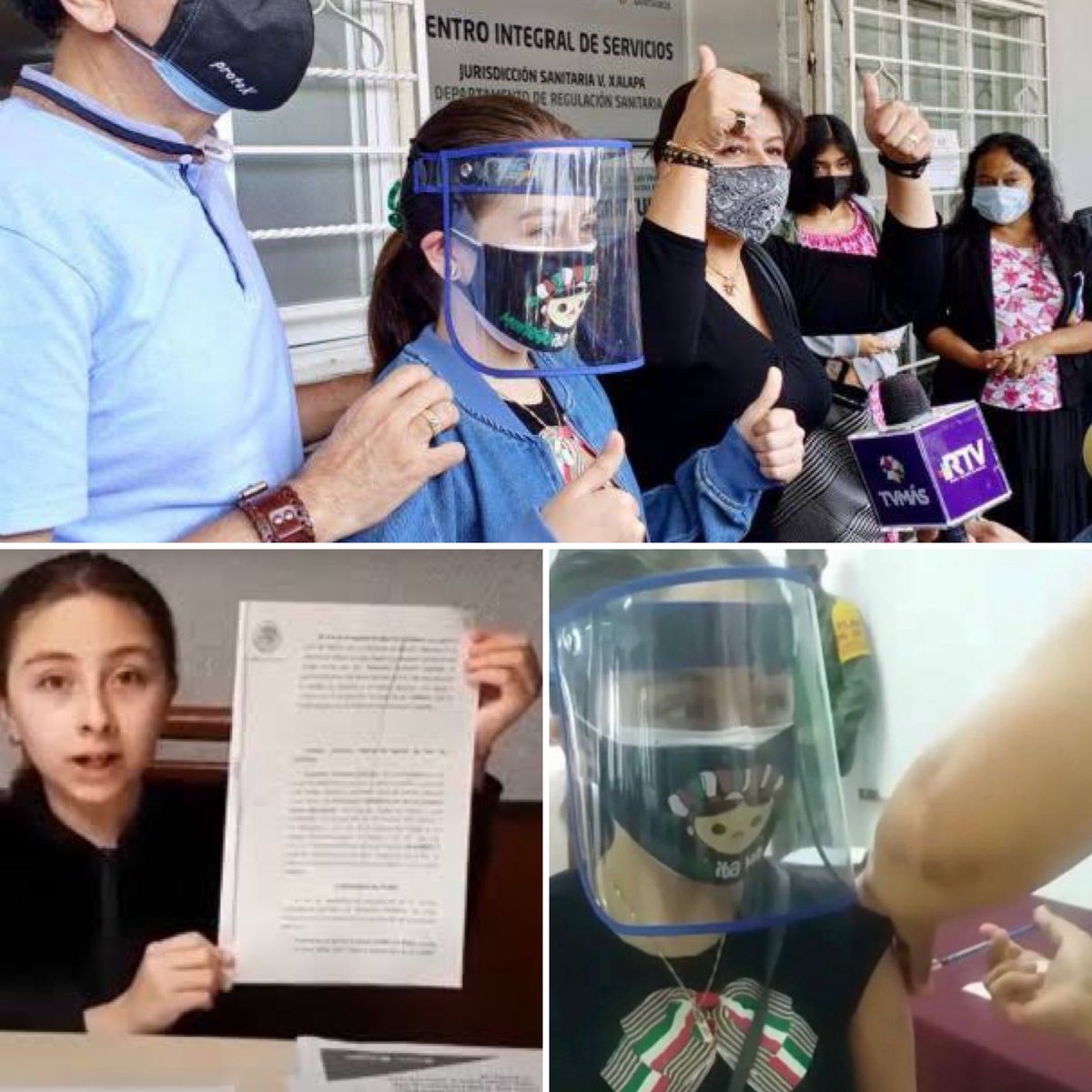 AlfredoGobera's tweet photo. ¡Esta foto de Zulma, la pequeña de 12 años con diabetes vacunada el día de hoy en Veracruz, representa mucho más que la aplicación de una simple vacuna; representa el triunfo de la RAZÓN y la CONGRUENCIA por arriba de intereses políticos o económicos! 
#Bravozulma https://t.co/ZoHD0ySK28