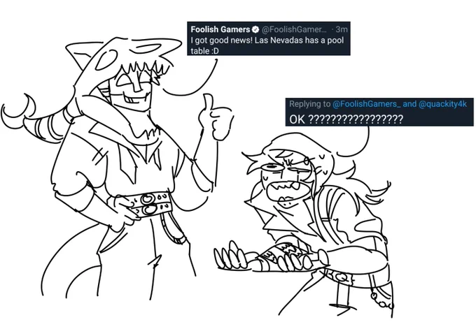 This was doodled so fast and lazily but it was just so funny to me https://t.co/cWzMAOrfdE 