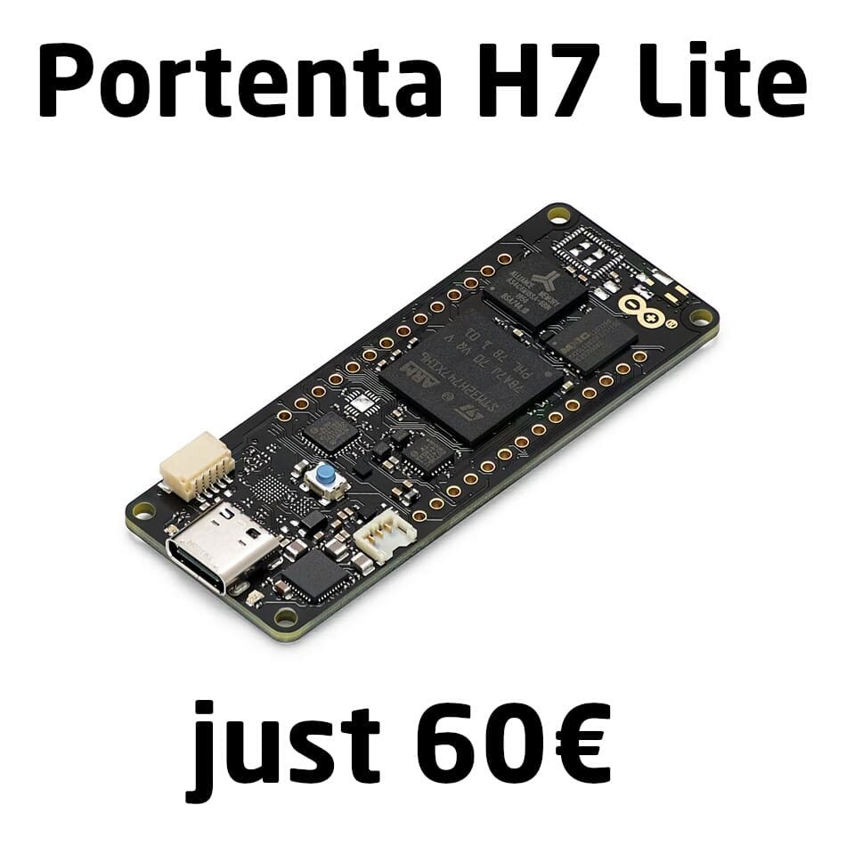 #ArduinoPro #PortentaH7Lite released. It is a smaller, cheaper #ArduinoPortentaH7, which eliminates #videooutput, one #secureelement and the #wirelesstransmitter in exchange for a #lowerprice of 60€ against the 90€ #Arduino charge for the higher…

📸 instagram.com/p/CT0OFzstqWV/