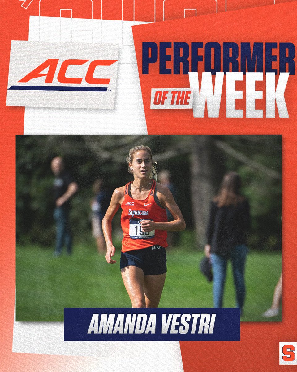 CuseXCTF's tweet photo. Big week for the Orange, taking home three awards.

https://t.co/DJesf2AeW7 https://t.co/zSDqVA5kDn