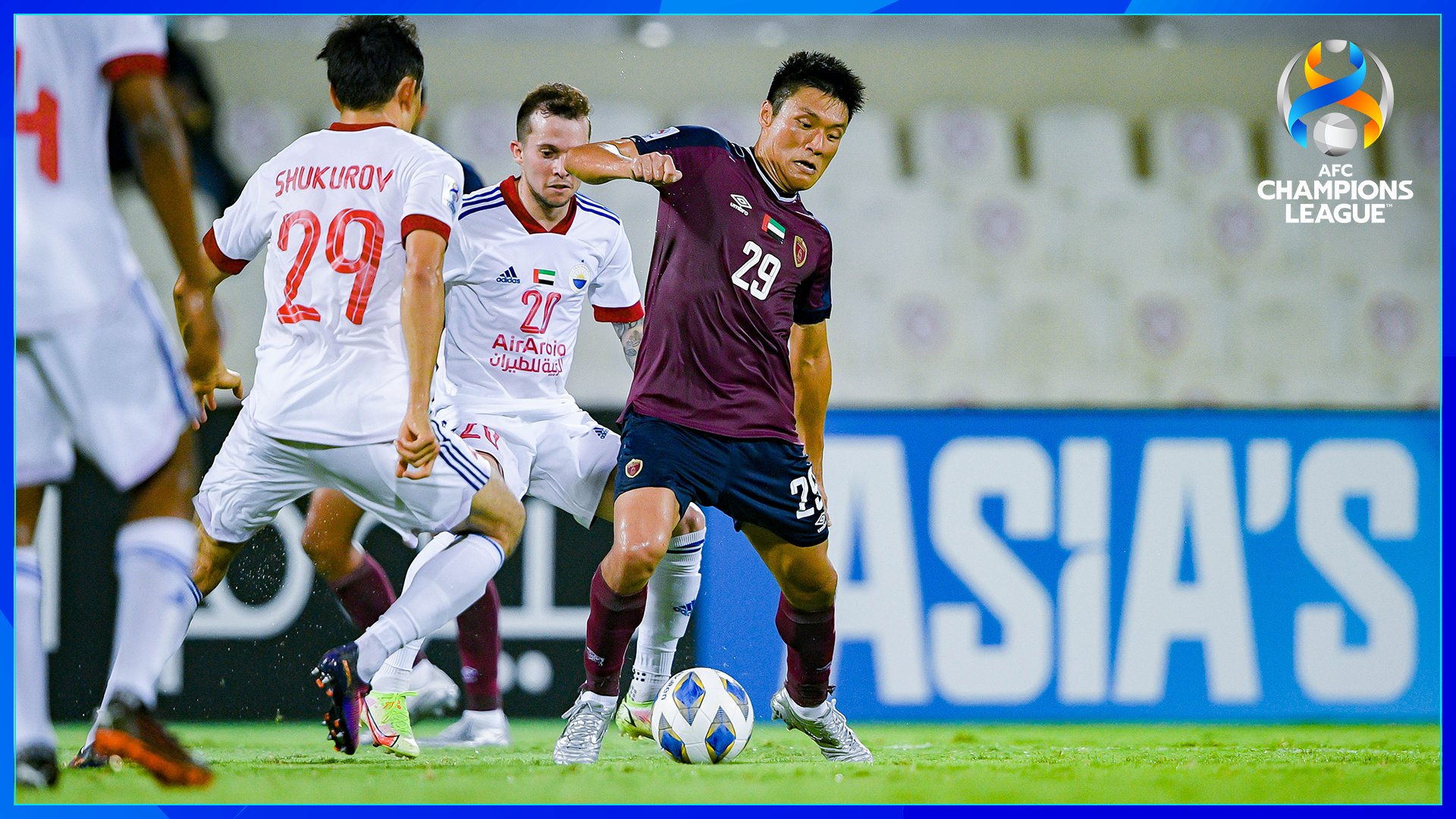 Afcチャンピオンズリーグ公式 Ft シャールジャ 1 1 Pk4 5 アル ワフダ シャールジャ 58 Bernard アル ワフダ 56 Omar Khrbin 21 9 14 シャールジャ スタジアム アル ワフダ 準々決勝進出 Acl21