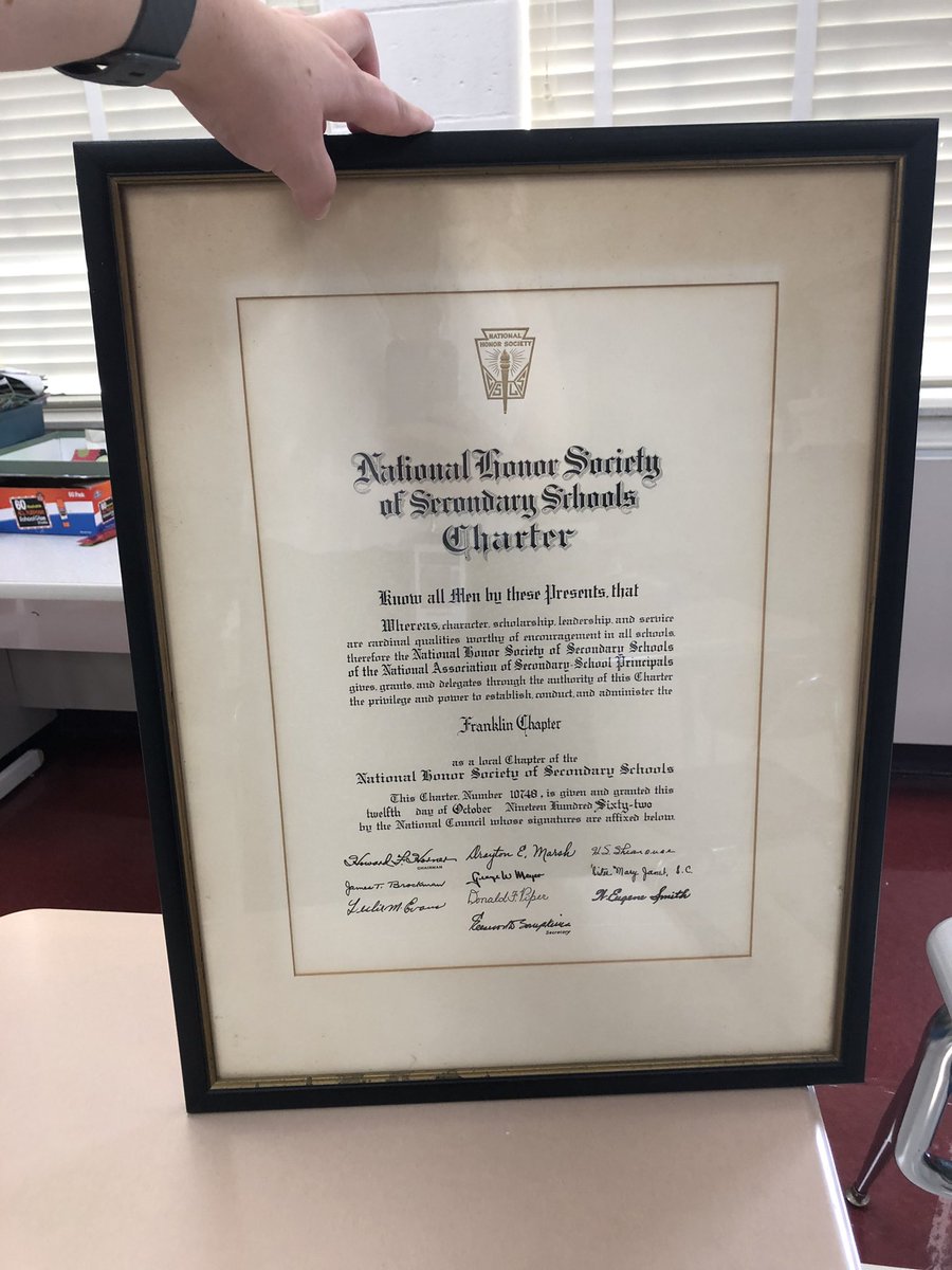 New school year, new adventures. This week I will be meeting with the remaining members of FHS NHS’s E-Board as I begin my time as the club advisor.