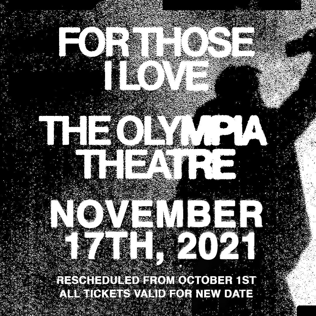 The Olympia show has been rescheduled to November 17th. All tickets are valid and refunds are available from the point of purchase if necessary. I will take that extra time to make sure that I can share a truly special show with you all. Thank you for your patience. Dave