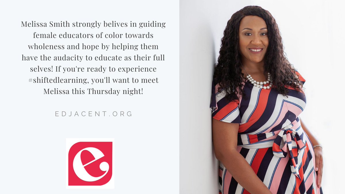 Edjacent Design Collaborative💭 (@edjacent_collab) on Twitter photo @Meli_Smith3 believes in designing pathways that engage in "awareness building" as a driver to remove barriers and bring about change. Learn more at <a href="/Edjacent_Collab/">Edjacent Design Collaborative💭</a> 's Thursday PM Members Only meeting. edjacent.org/user-registrat… @Meli_Smith3 believes in designing pathways that engage in "awareness building" as a driver to remove barriers and bring about change. Learn more at <a href="/Edjacent_Collab/">Edjacent Design Collaborative💭</a> 's Thursday PM Members Only meeting. edjacent.org/user-registrat…