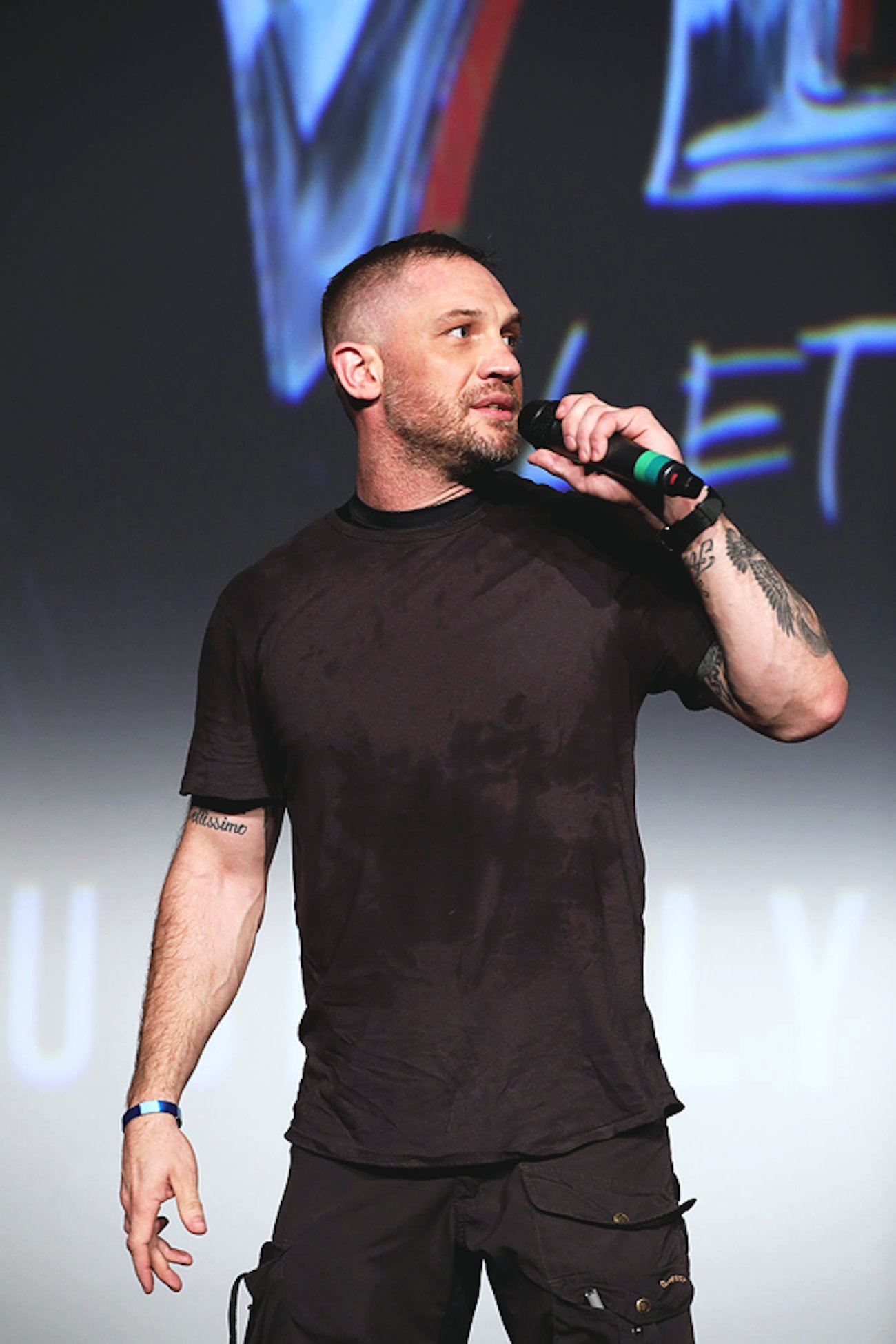 Here is a photo of Tom Hardy at a event today -- happy birthday to this man tomorrow! 
