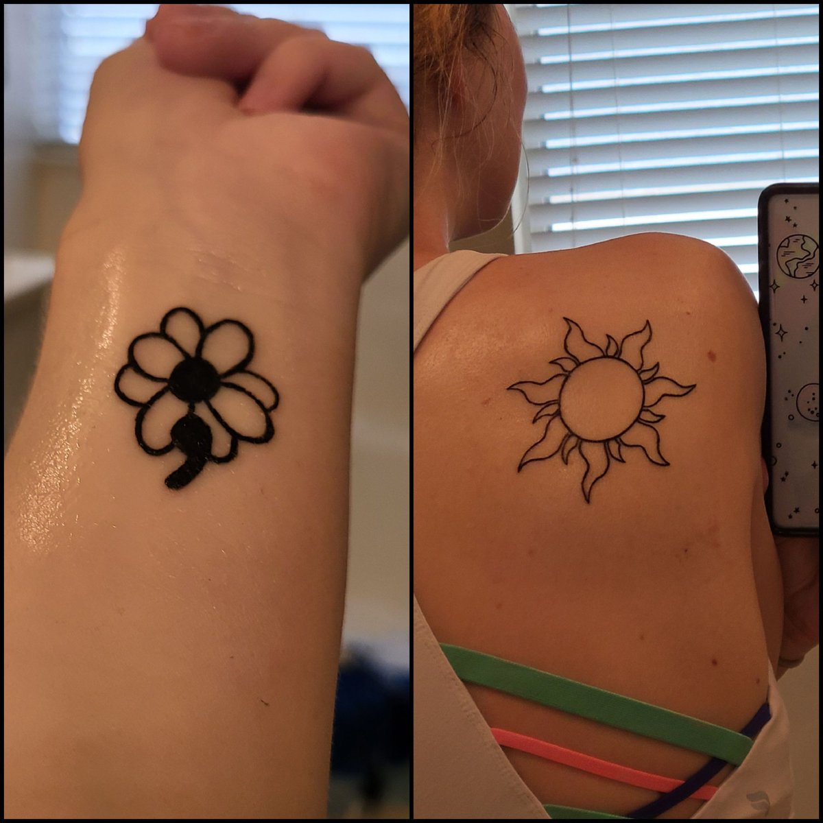 GreerGarner's tweet photo. 4 tattoos in total now. Love them all so I gotta show them off! https://t.co/W7FlVj6pYZ