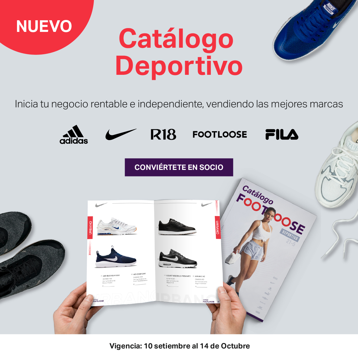 FootloosePeru on Twitter: "Disfruta de las mejores marcas con nuestro nuevo catálogo deportivo y emprende tu negocio desde Marcas como: Adidas, Nike, Fila y más😎 directamente desde nuestra web: