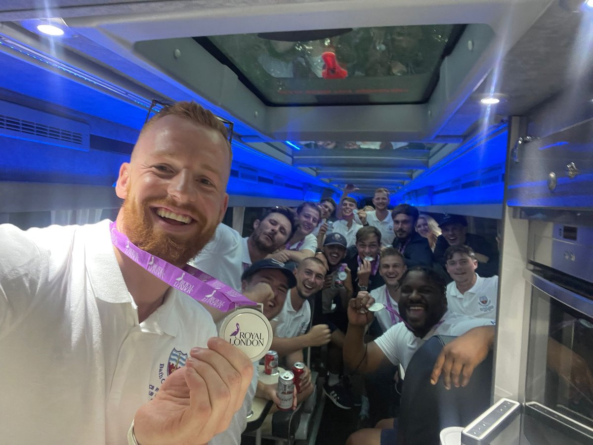 NKOclassics's tweet photo. It’s the show I always hoped to make. Just finished wrapping up the best episode ever with captain @Mounty_Sam89 we have 7 @bathcricket hero’s sharing there thoughts from the day. Working to get it out in the next week or so. Stay tuned! https://t.co/8cd6vIfYFF
