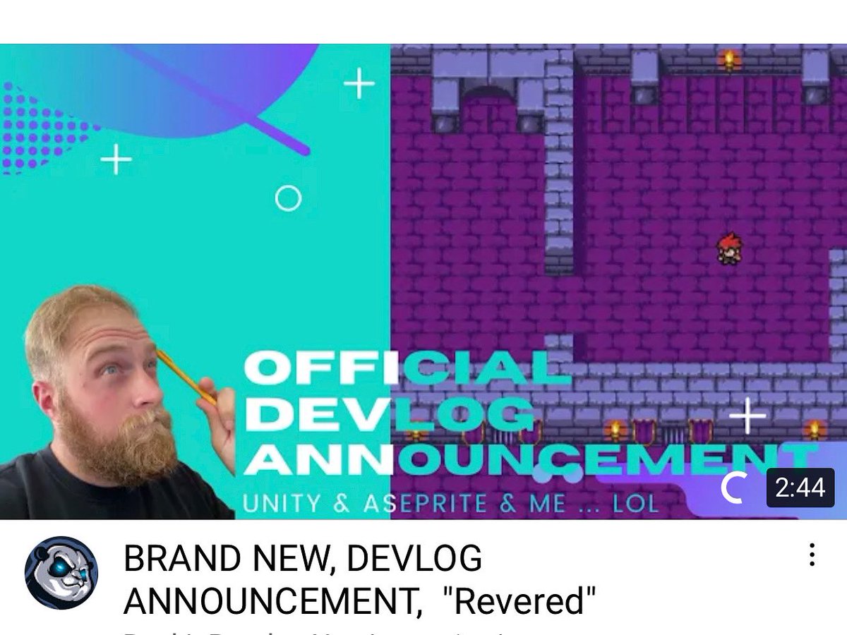 BuckinPanda's tweet photo. Check out the Brand New YouTube vid … #unity #IndieGameDev #gamedevelopment #devlog #Revered #2dunity #2drpg #gamedesign #indiegamedesign #gamedeveloper #indiegame https://t.co/YEuTE2S0c5