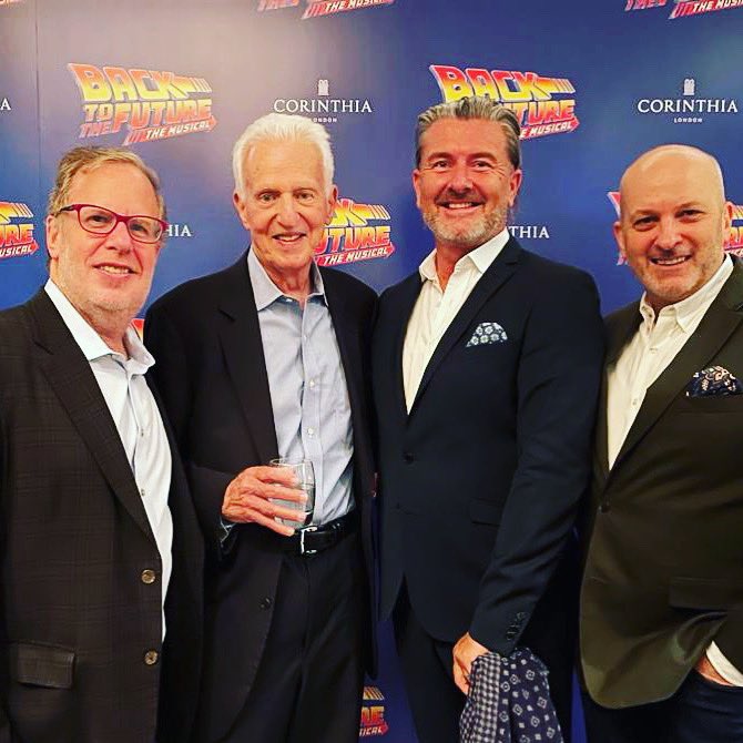 mitchseb's tweet photo. @BTTFmusical  Great evening and wonderful opportunity to reunite with friends and producers @marcrouth @JackViertel1 @arlenephillips @GarethOwenSound @GylesB1 and Rod Kaats https://t.co/V8ly4BX4Lp