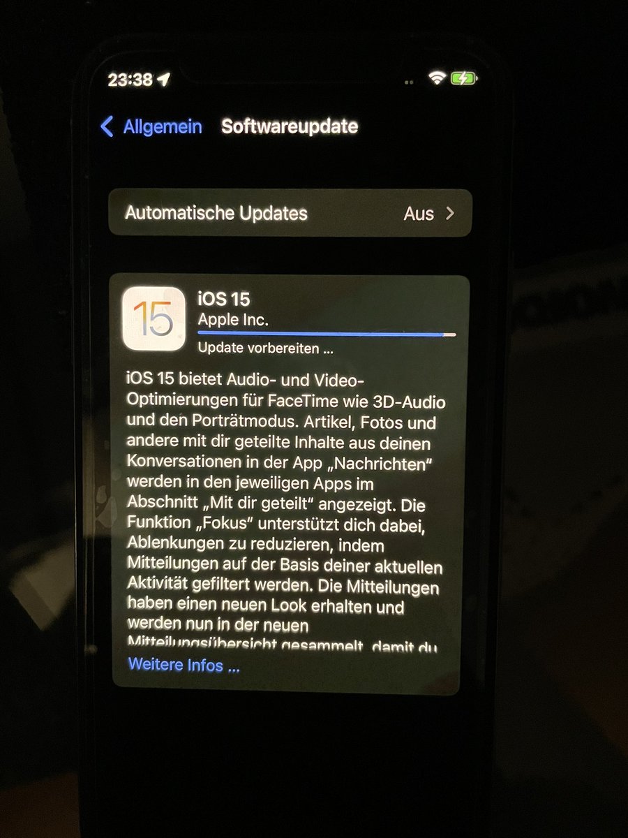 Tomtom217B's tweet image. Wird noch dauern heute #ios15rc