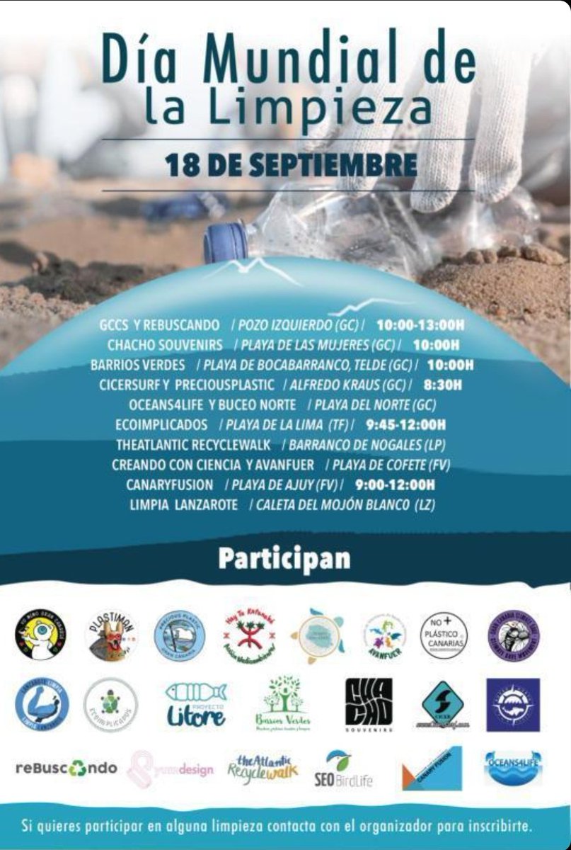 Unidos para limpiar Canarias