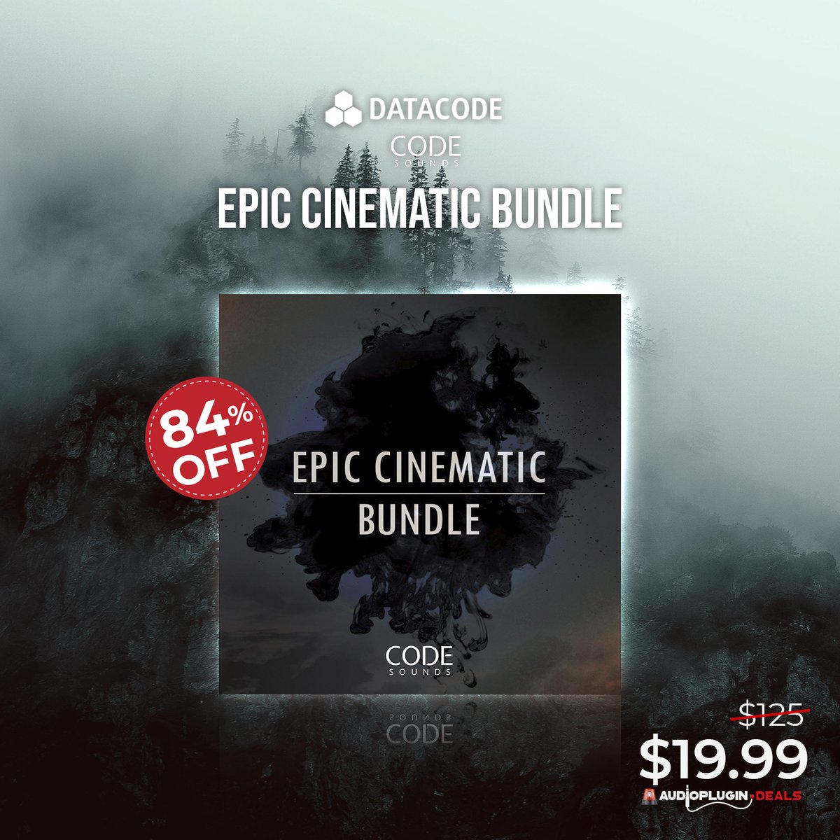 datacoderecords's tweet image. Datacode &amp;amp; Code Sounds and @audioplugdeals present Epic Cinematic Bundle! 5 Full Cinematic Themed Sample Packs / Serum Presets for Ambient &amp;amp; Cinematic!
Buy Now for $19.99 (Reg $125.00) for a Limited Time Deal. Ends Sept 21.2021
Audio Plugin Deals: audioplugin.deals/datacode-epic-…