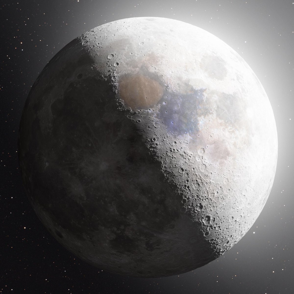 redditSpaceView's tweet image. After 3 days of work and almost 20,000 snapshots processed, I'm proud to show my most detailed picture of a first-quarter Moon