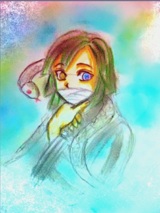 マユト　北のAKA座さんがTwitterに投稿した伊黒小芭内(鬼滅の刃)のイラスト。